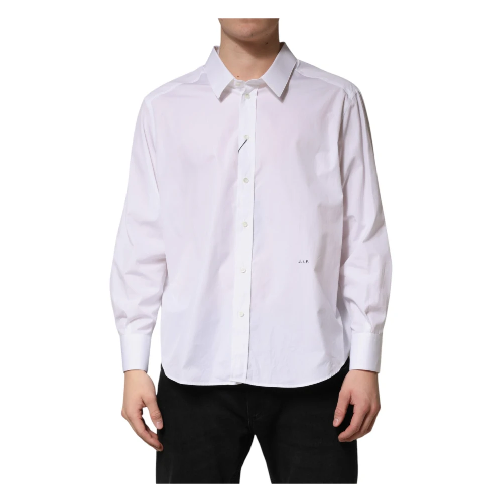 Dolce & Gabbana White Sartoria Cotton Collared Dress Shirt - Male - Formal Shirts - 5XL - Shirts