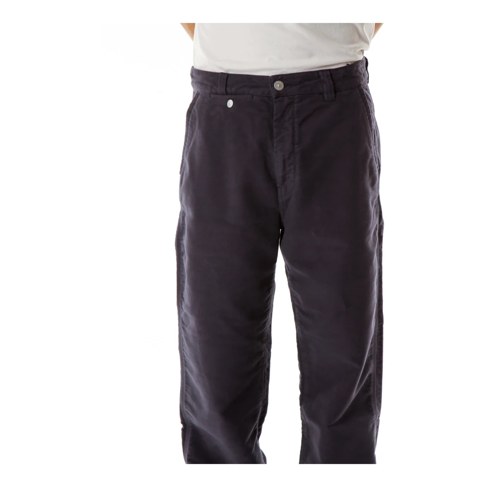 Stone Island Wijde Chino Broek Blue Heren