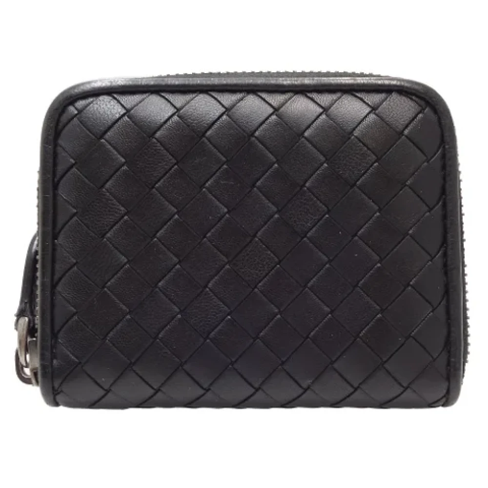 Bottega Veneta Vintage Pre-owned Leather wallets Black Dames