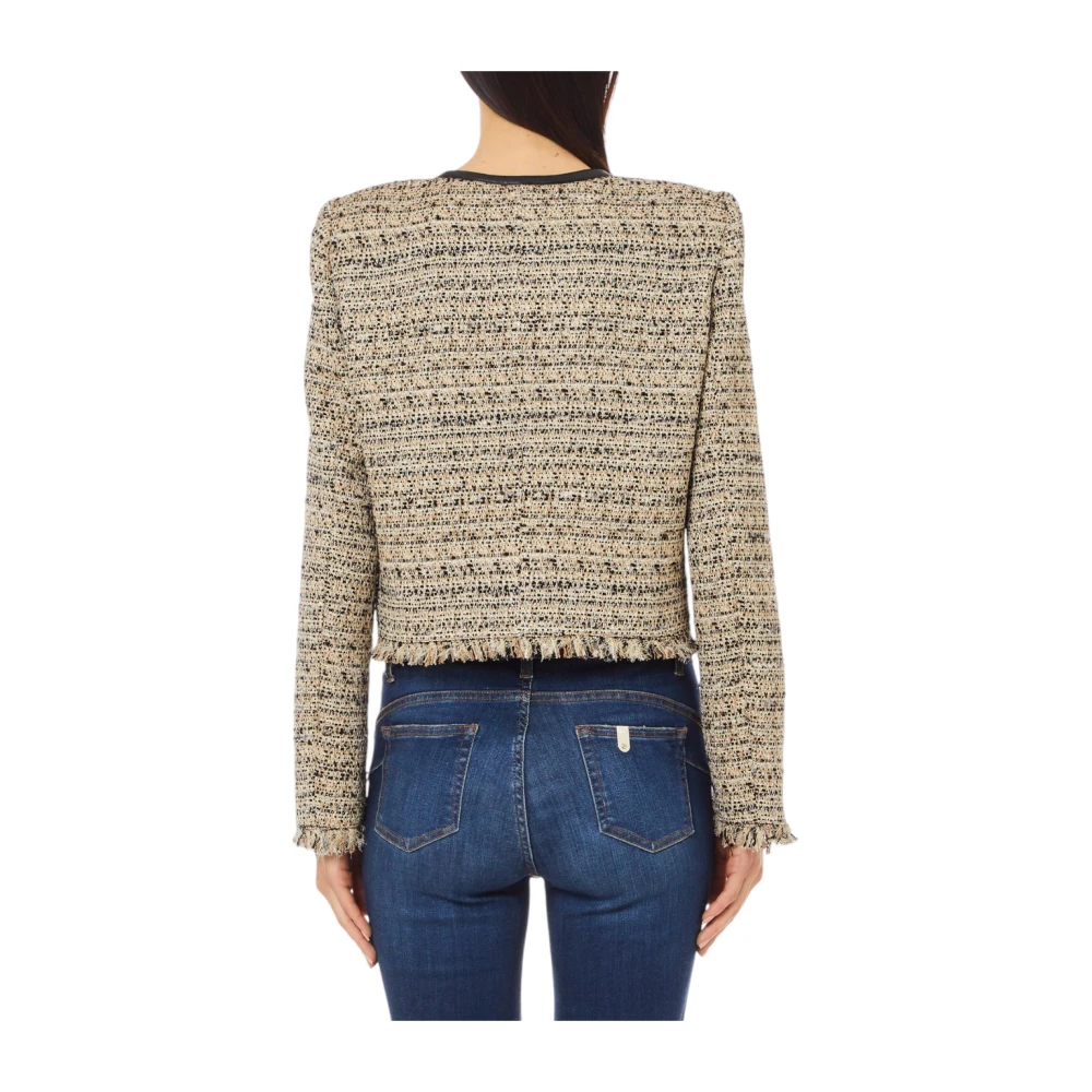 Liu Jo Stijlvolle Jas voor Vrouwen Beige Dames