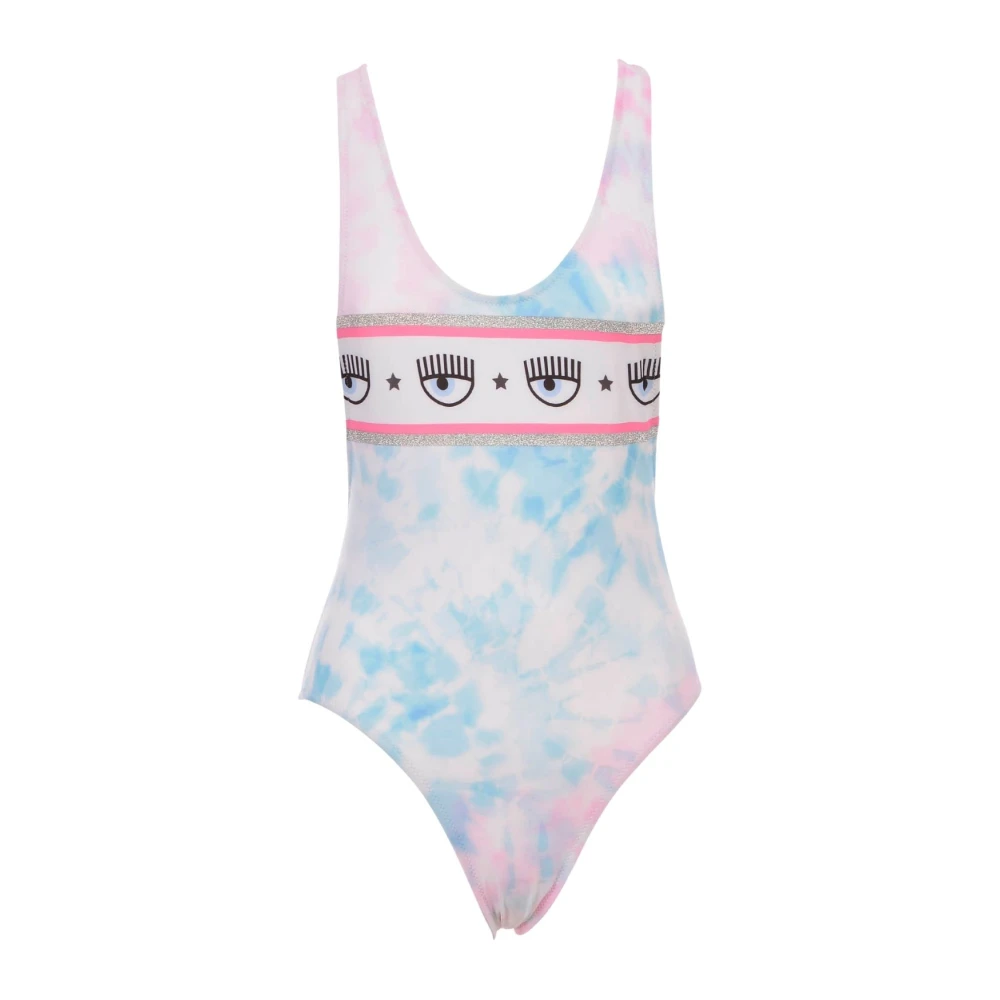 Chiara Ferragni Collection Blue Swimsuits, Female, L, One-Piece Swimsuit
