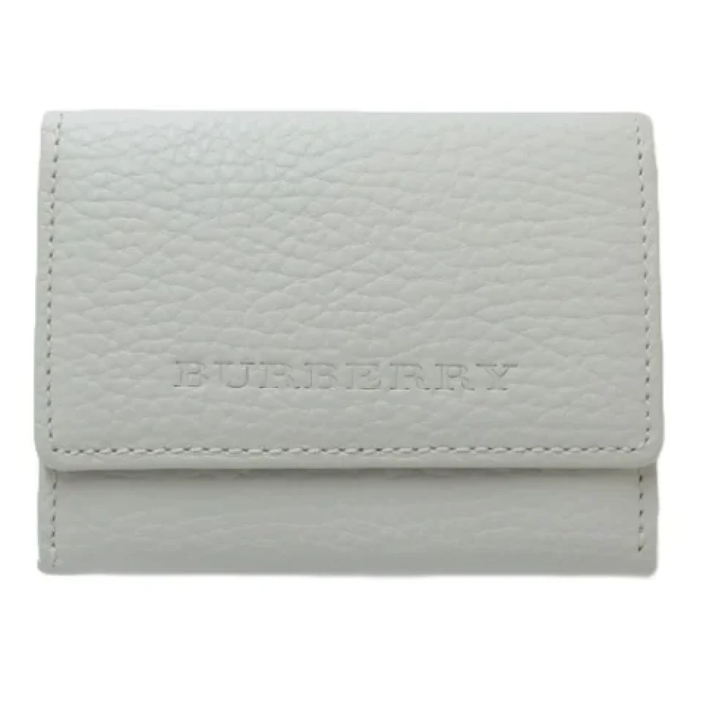 Burberry Vintage Pre-owned Leather wallets Gray Dames