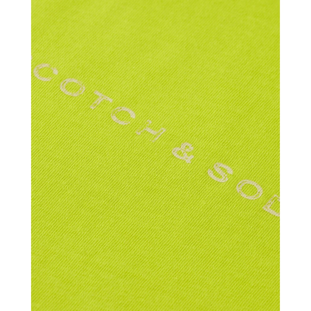Scotch & Soda Flatlock Regular Fit T-shirt Yellow Dames