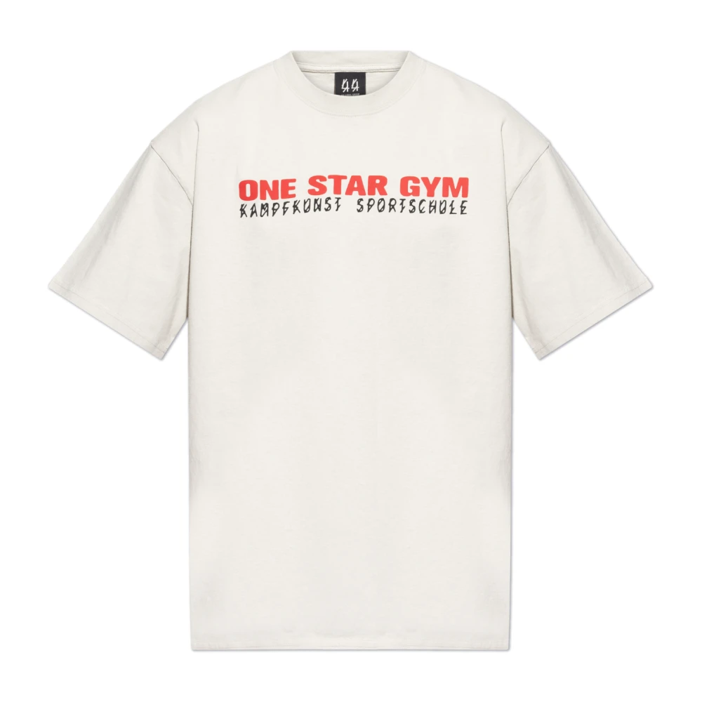 44 Label Group T-shirt met ronde hals Gray Heren