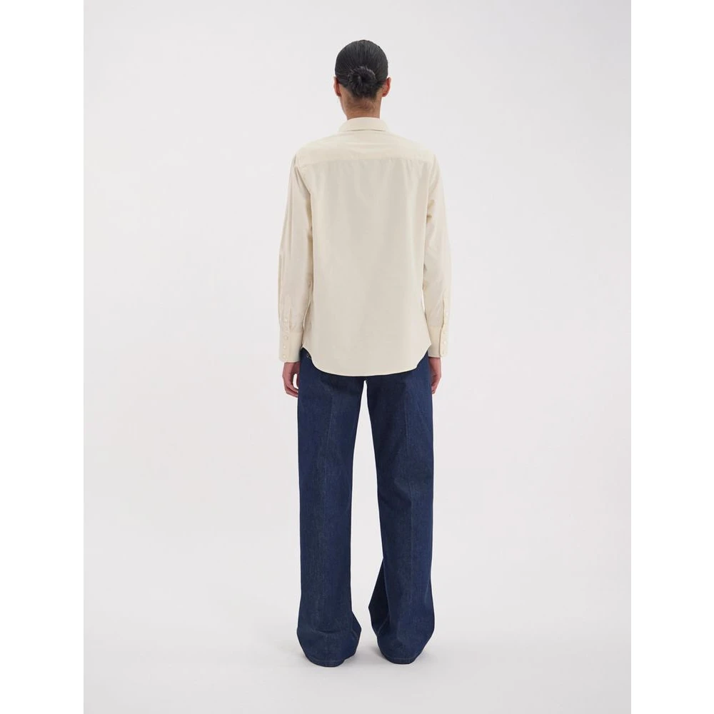 Ines De La Fressange Paris Maureen ecru katoenen shirt Beige Dames