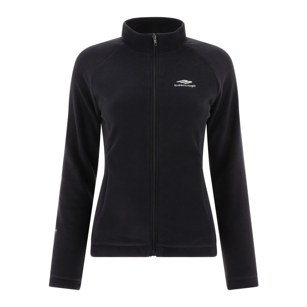 Balenciaga Skiwear collectie fleece sweatshirt Black Dames