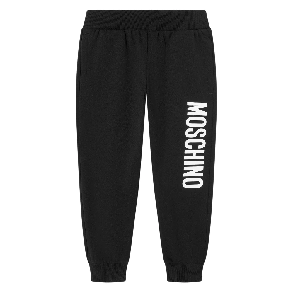 Moschino Unisex Kids Black Logo Joggers - Sweatpants - 4 Y - Kids
