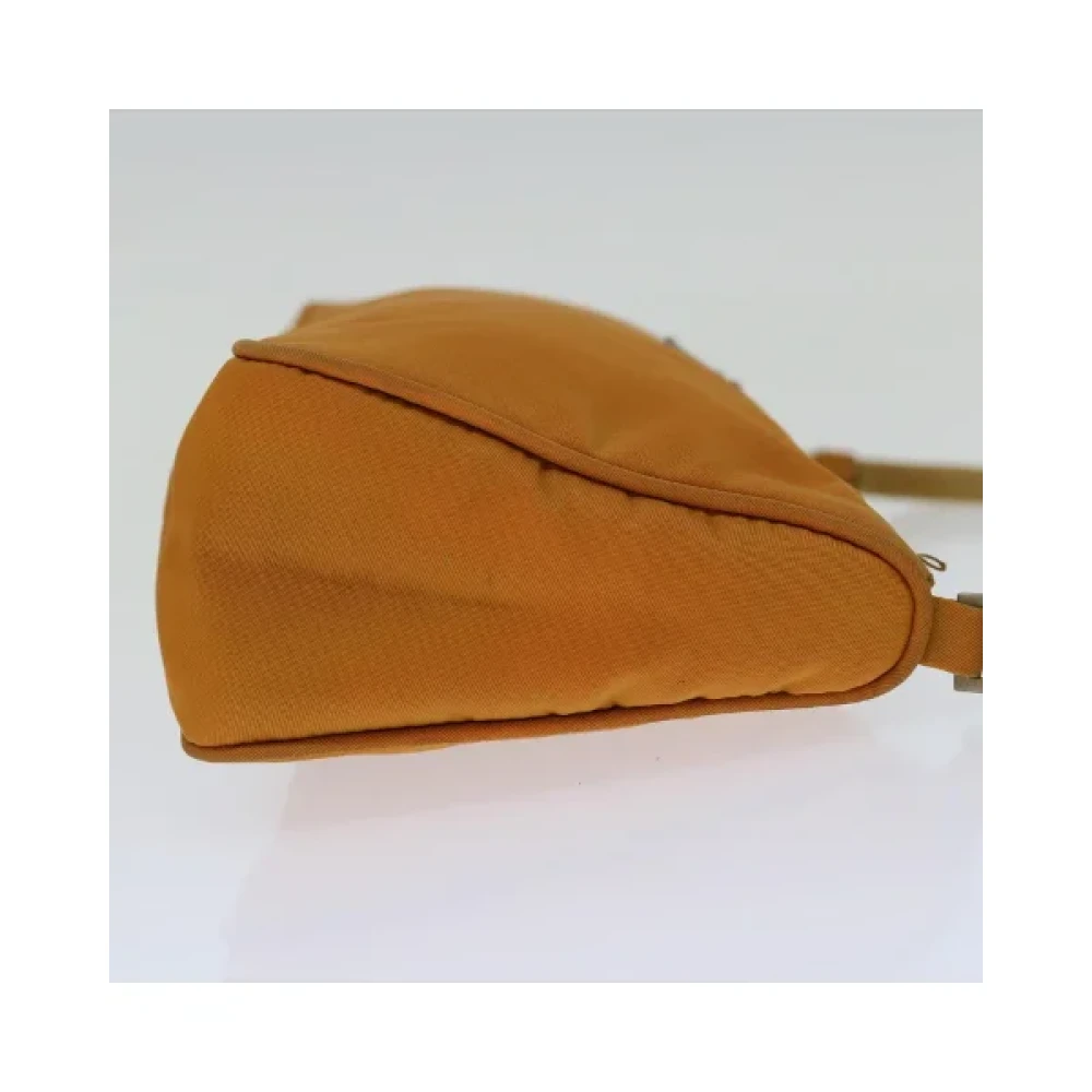 Prada Vintage Pre-owned Nylon prada-bags Orange Dames