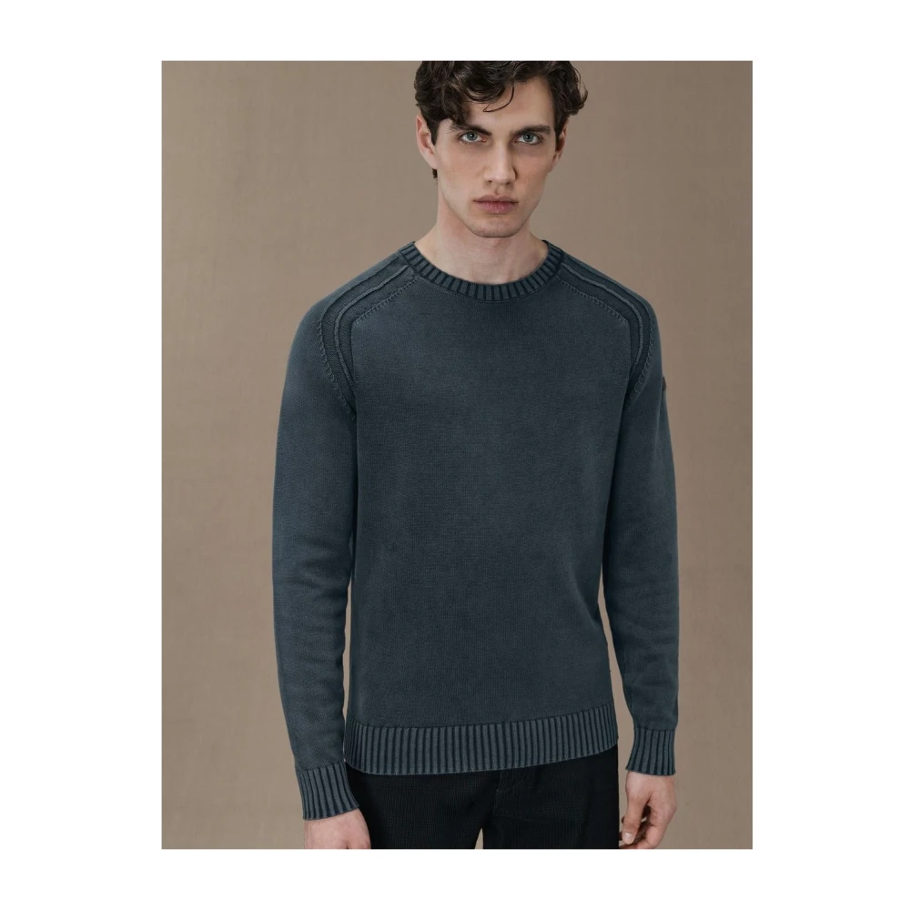 RRD Ronde Hals Techno Wash Jersey Blue Heren