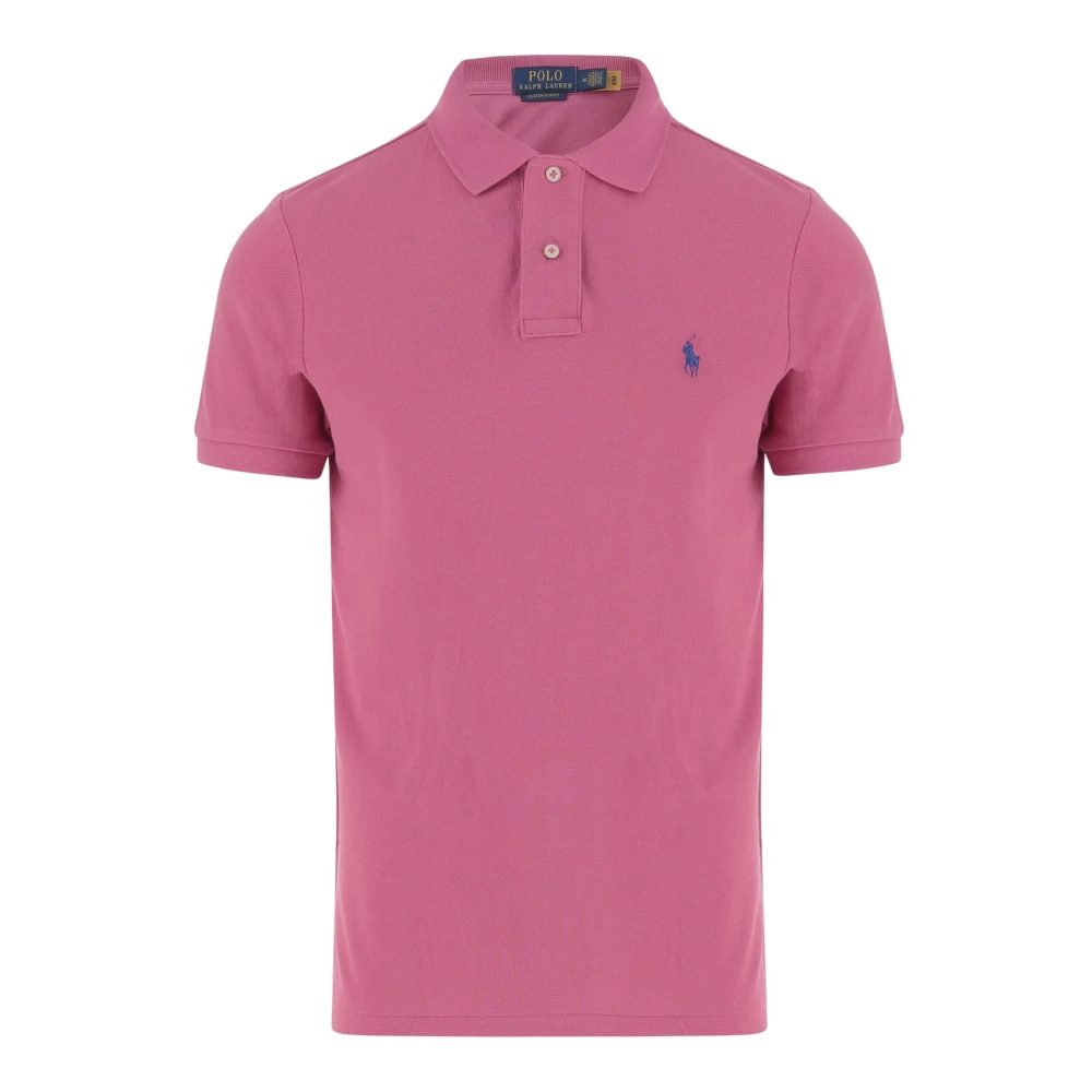 Polo Ralph Lauren Katoenen poloshirt met logo Pink Heren