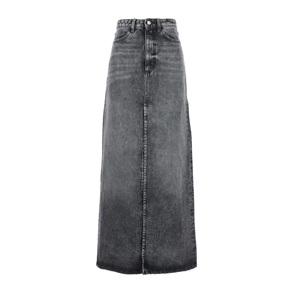 Icon Denim Lange Denim Rok voor Vrouwen Blue Dames