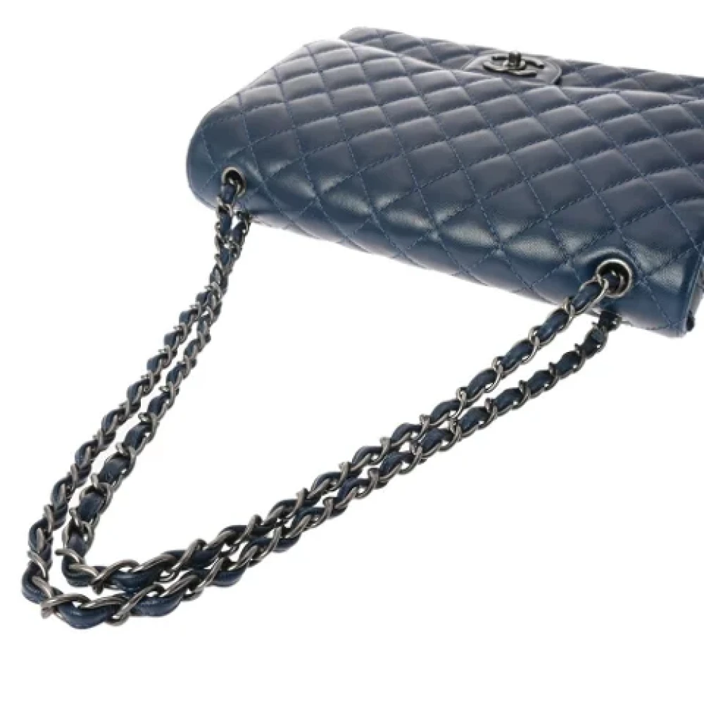 Chanel Vintage Pre-owned Leather chanel-bags Blue Dames