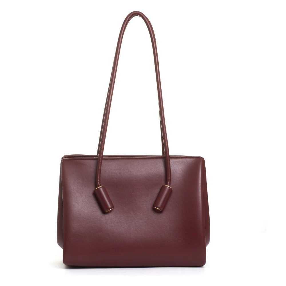 THEMOIRè Bordeaux Eco-Leren Tas Red Dames