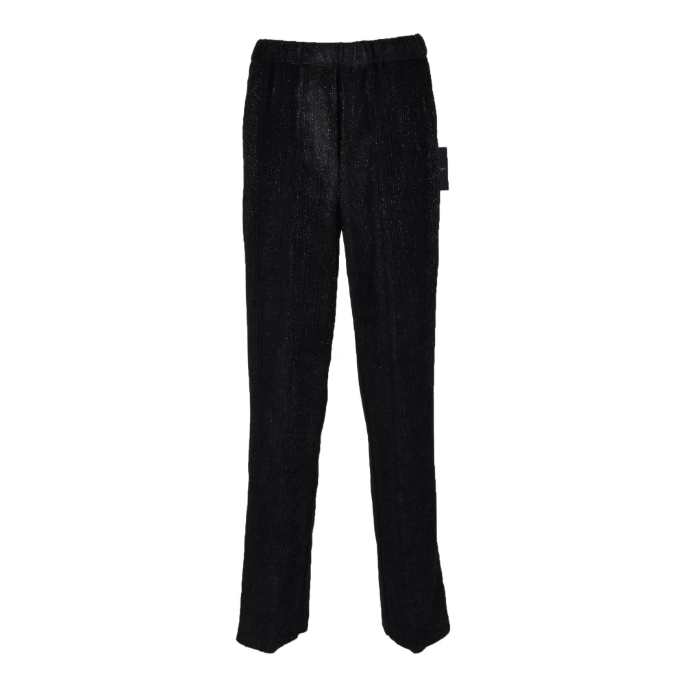 Mauro Grifoni Elegante Viscose Blend Broek Black Dames