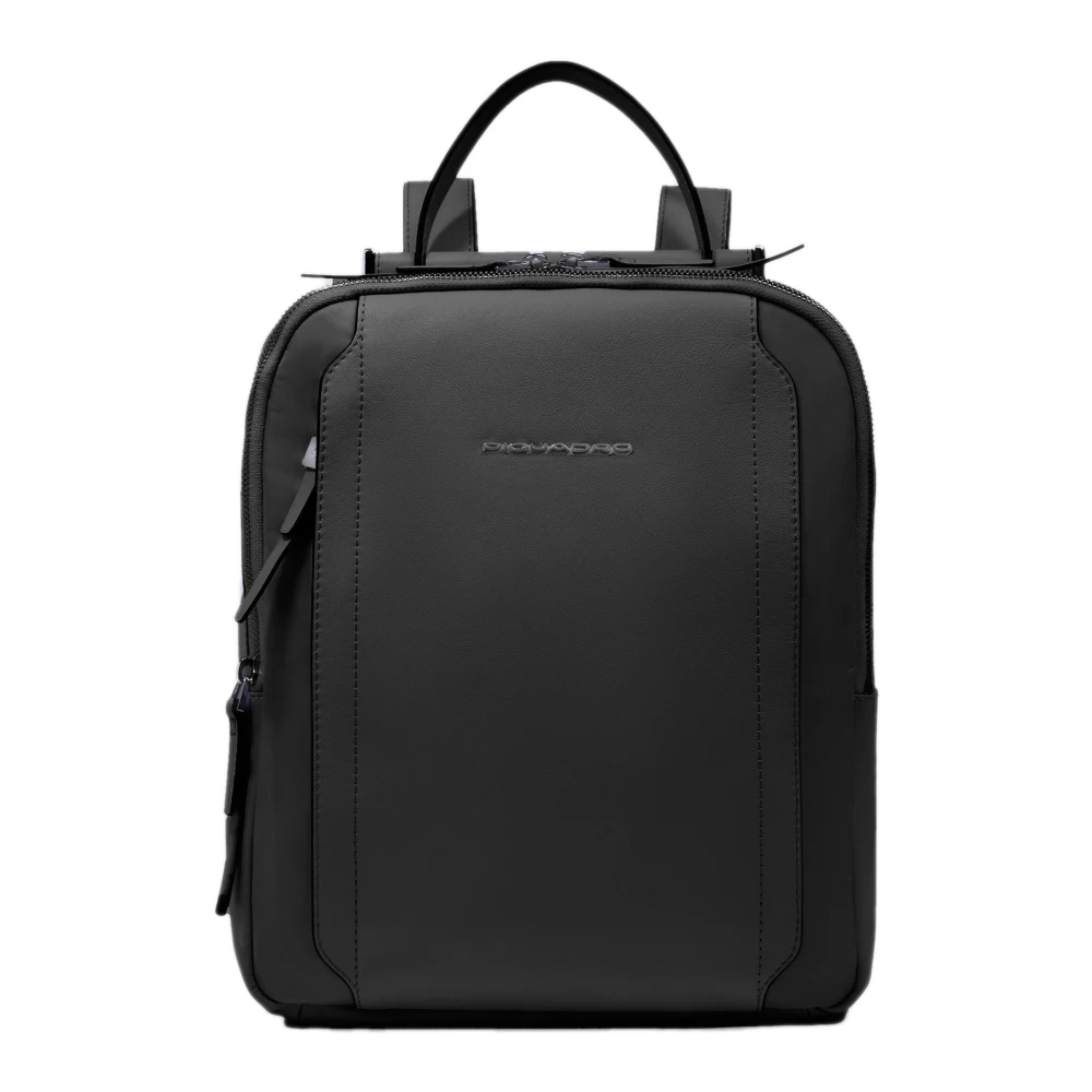 Piquadro Damen Schwarz Circle Rfid Rucksack