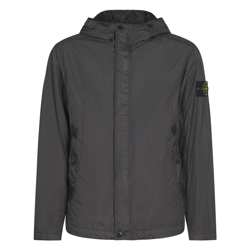 Stone Island Stijlvolle Jassen voor Buitensport Black Heren