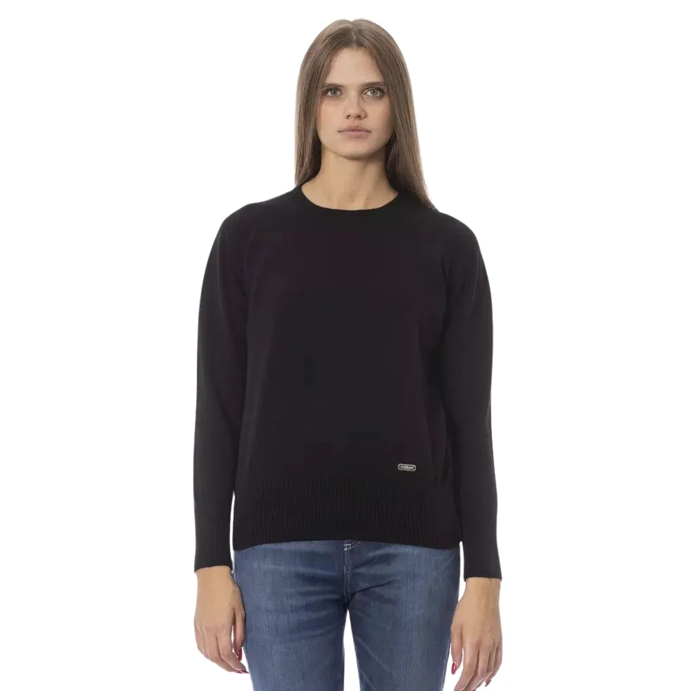 Baldinini Elegante Wol Kasjmier Trui Black Dames