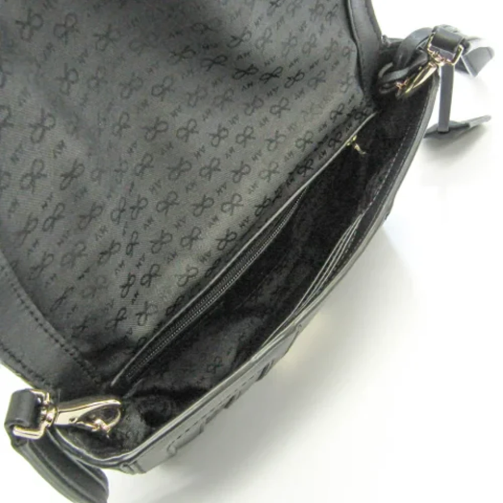 Anya Hindmarch Pre-owned Leather shoulder-bags Black Dames