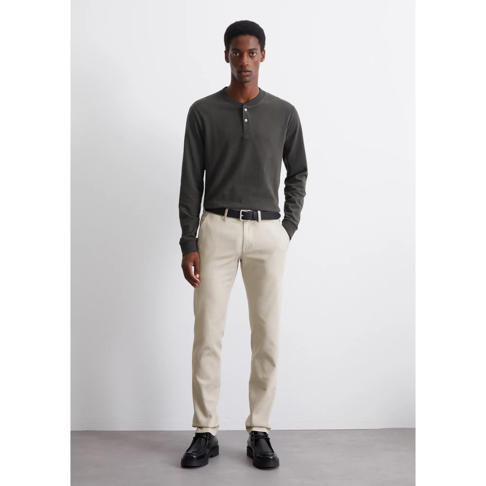 Marc O'Polo Henley met lange mouwen Gray Heren