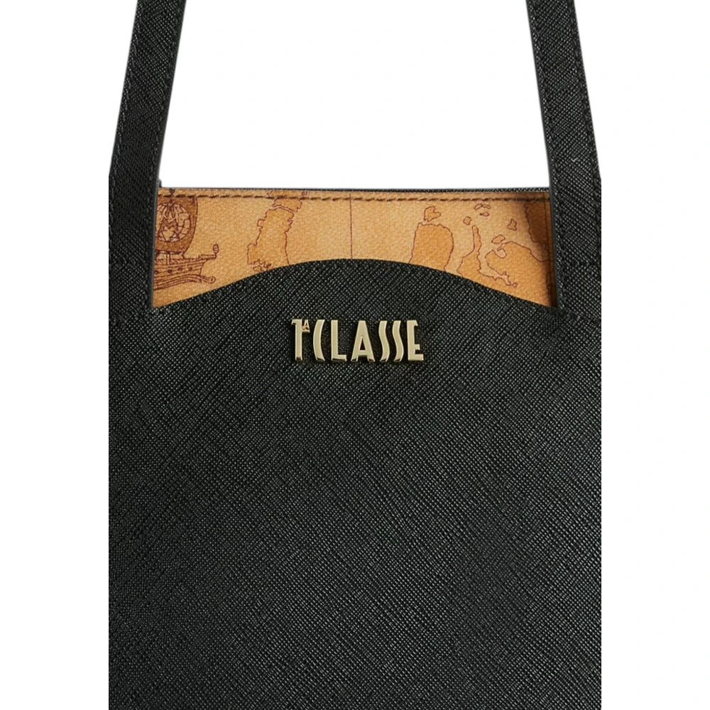 Alviero Martini 1a Classe Digital City Shopping Media Tas Black Dames