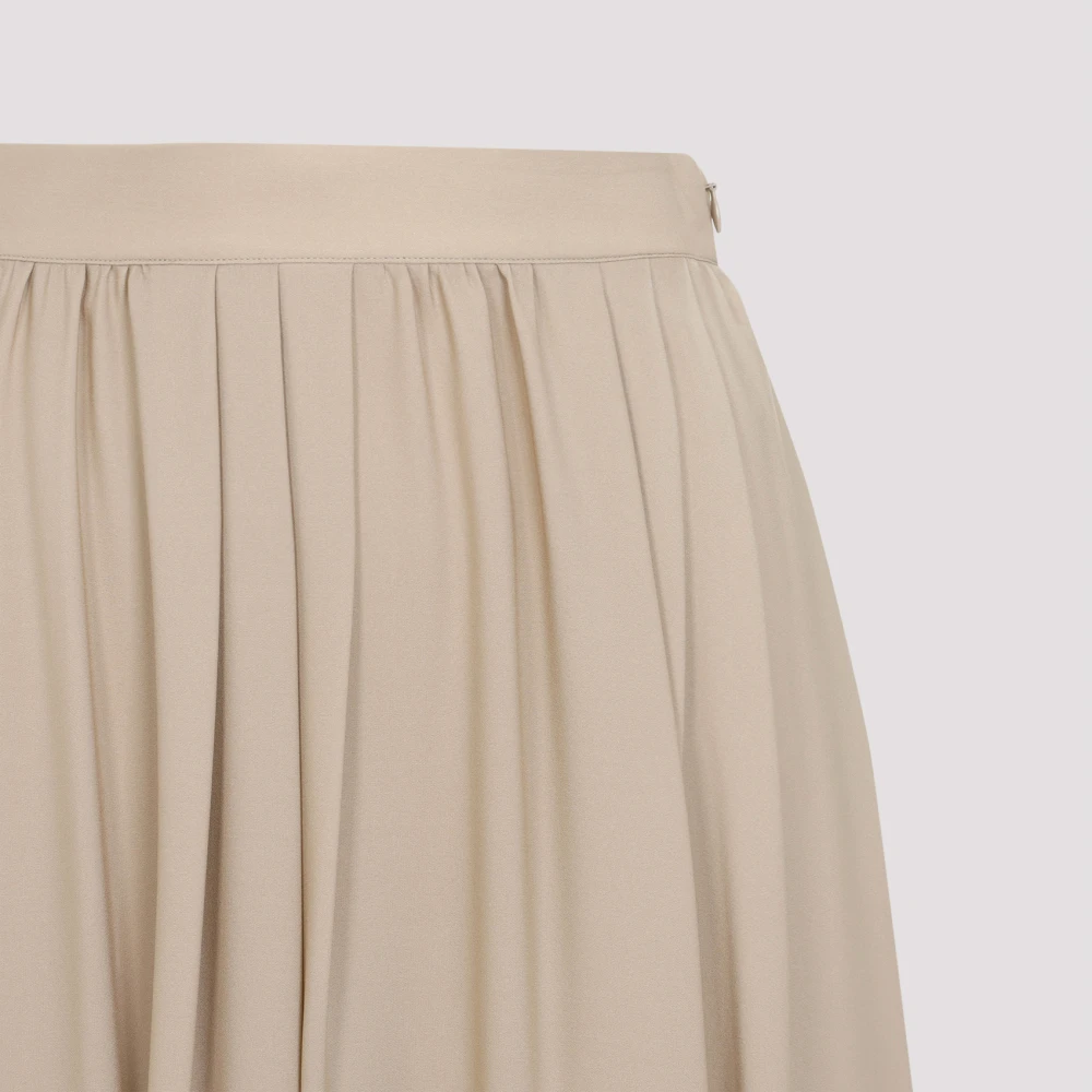 Ralph Lauren Kynlee Geplooide Midi Rok Beige Dames