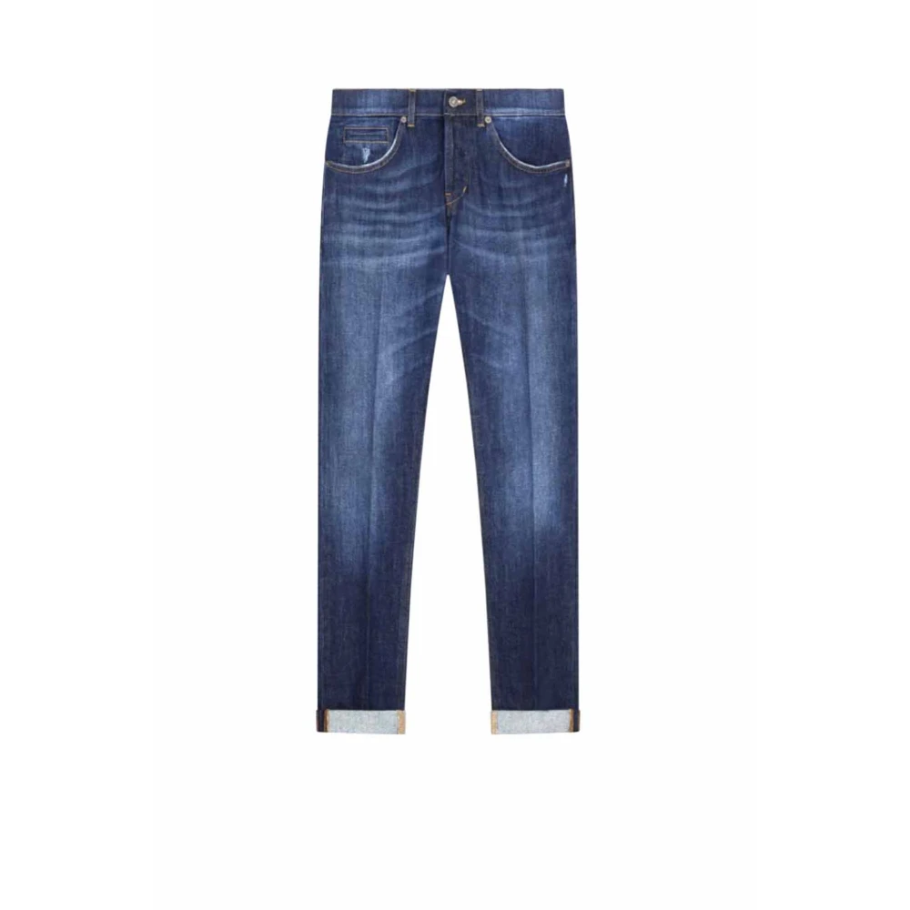 Dondup Skinny Fit Lage Taille Blauwe Jeans Blue Heren