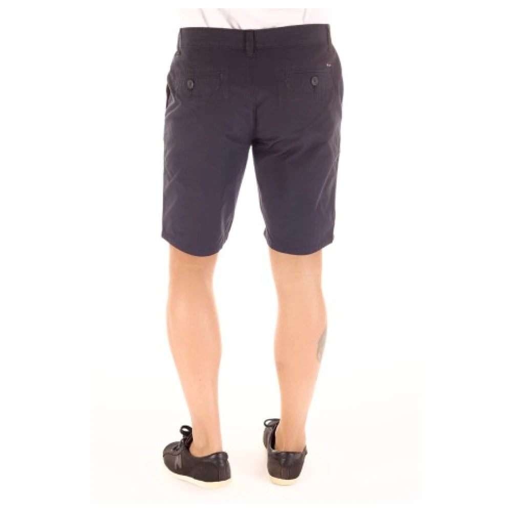 Napapijri Katoenen Bermuda Shorts voor Heren Blue Heren
