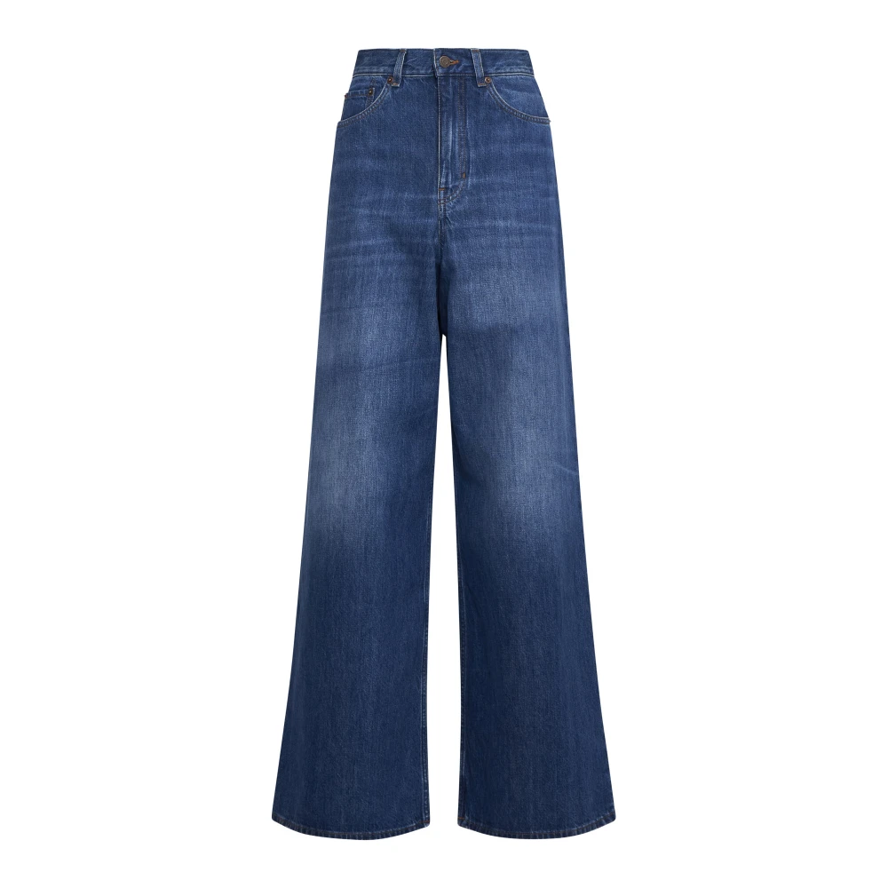 Chloé Chloè Jeans - Female - Wide Jeans - Blue - W26 - Jeans