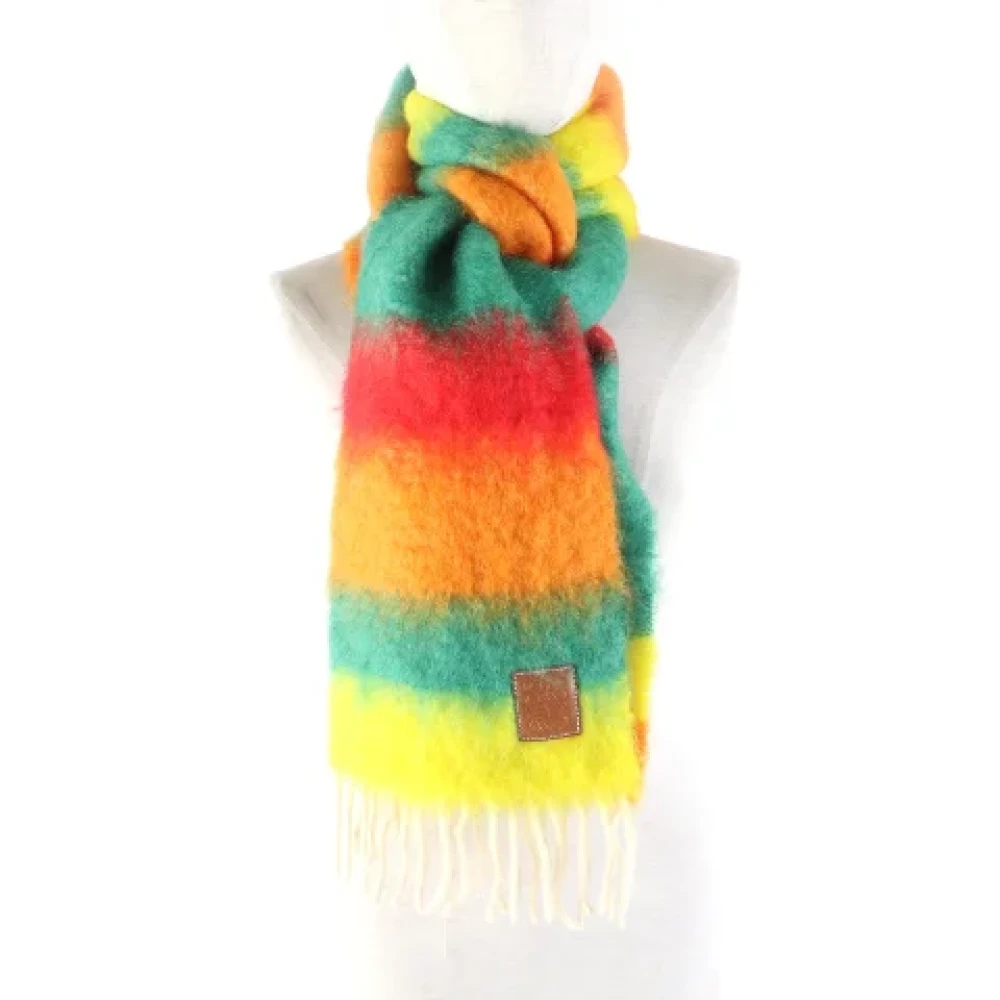 Loewe Pre-owned Canvas scarves Multicolor Dames