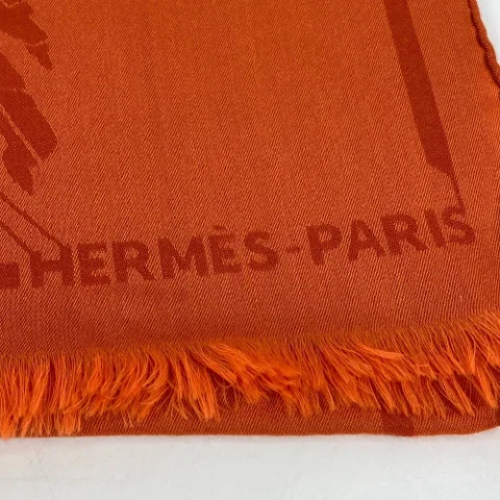 Hermès Vintage Pre-owned Fabric scarves Orange Dames