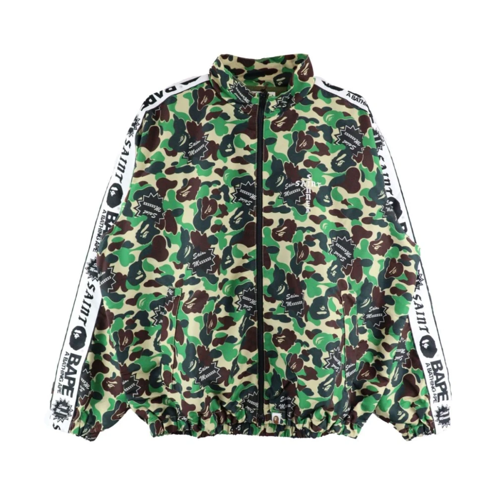 ©Saint M×××××× Camouflage Band Kraag Rits Jas Multicolor Heren