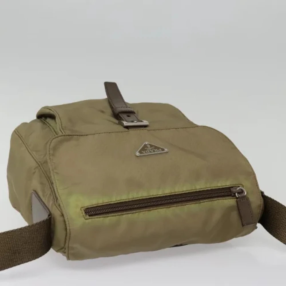 Prada Vintage Pre-owned Nylon prada-bags Brown Dames