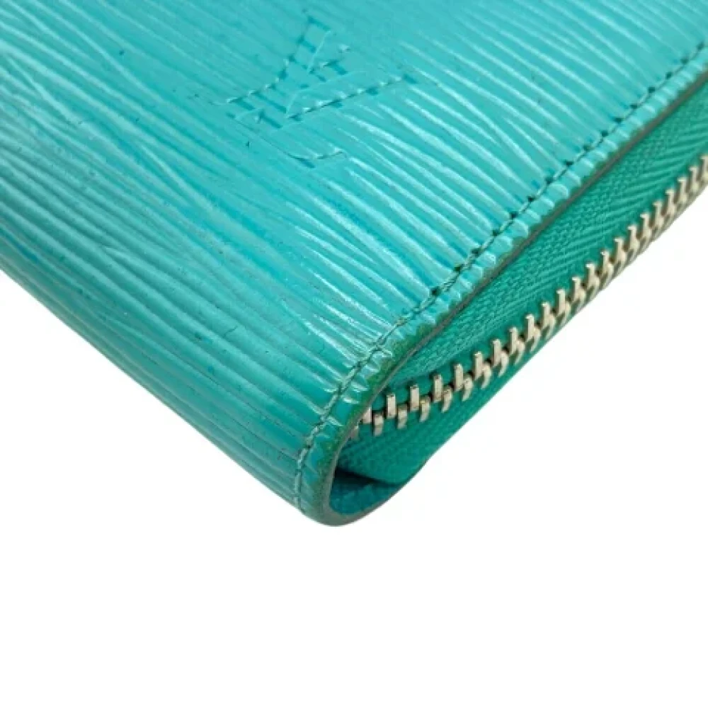 Louis Vuitton Vintage Pre-owned Leather wallets Blue Dames