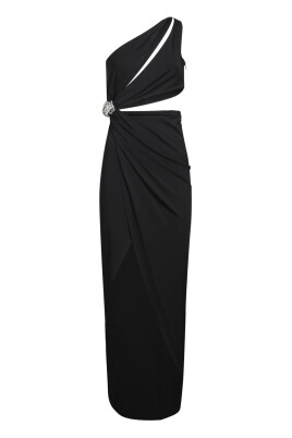 black-one-shoulder-dress-crystal-embellishment