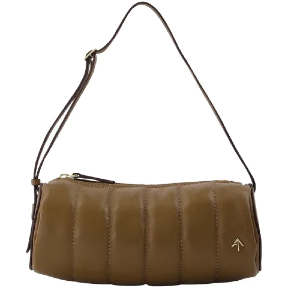 Manu Atelier Leather shoulder-bags Brown Dames