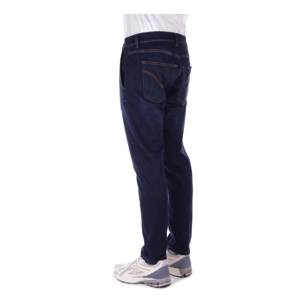 Dondup Denim Jeans met Logo Achterzak Blue Heren
