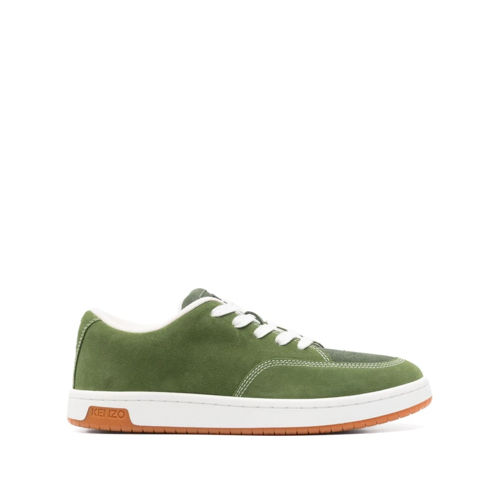 Kenzo Groene Sneakers met Rubberen Zool Heren Schoenen