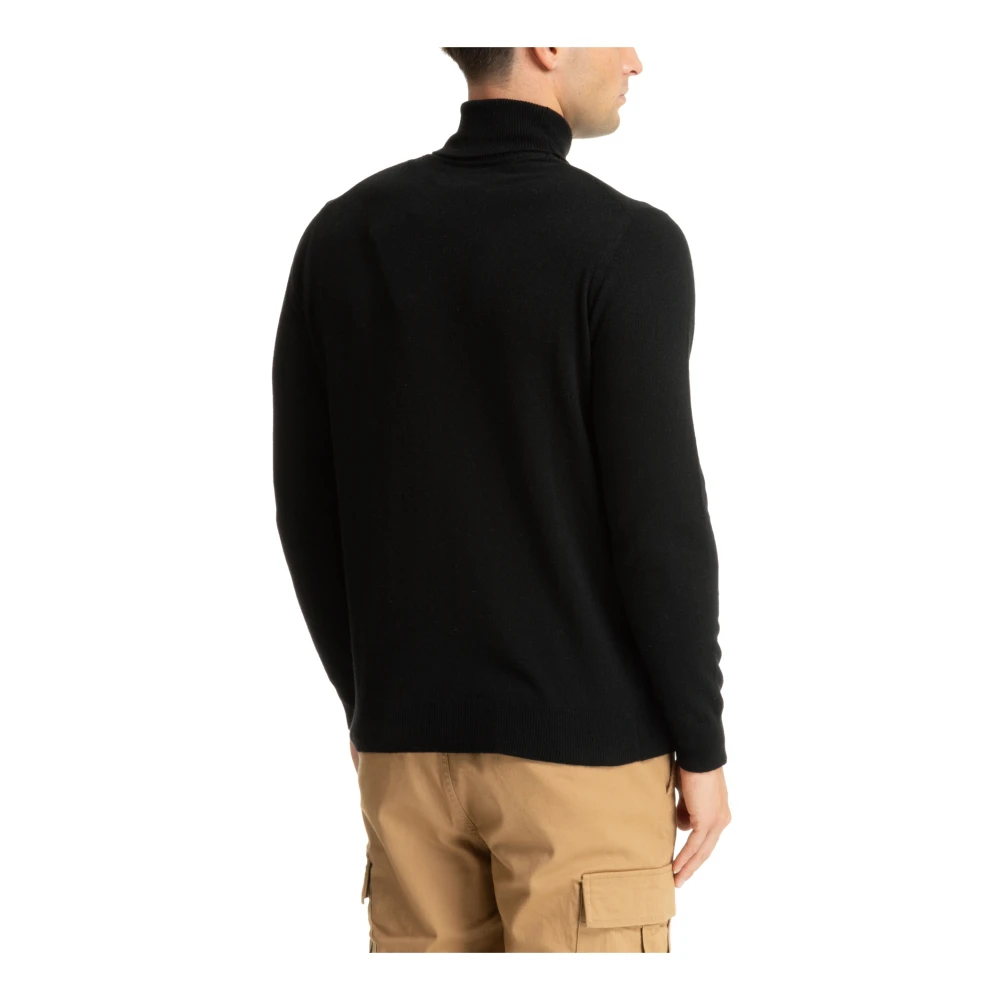 MC2 Saint Barth Abstract Multicolor Rolhals Trui Black Heren