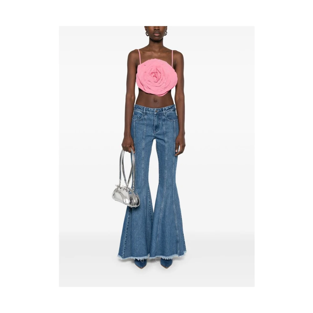 Blumarine Roze Verstelbare Spaghettibandjes Top Pink Dames
