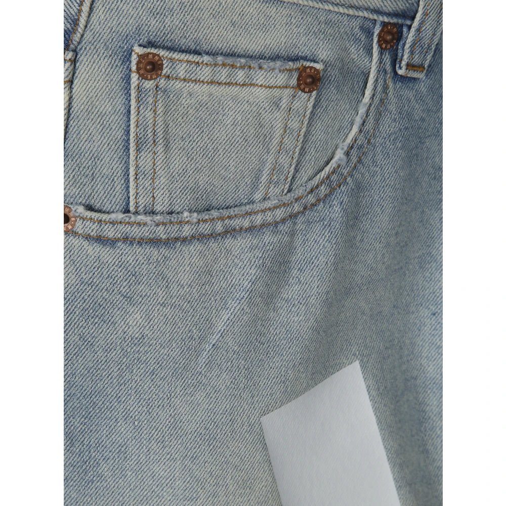 MM6 Maison Margiela Casual Denim Shorts voor Vrouwen Blue Dames