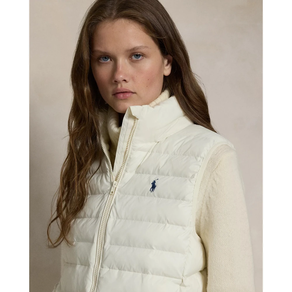 Ralph Lauren Waterafstotende Gewatteerde Bodywarmer White Dames