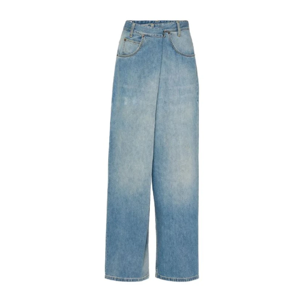 Maison Margiela , Loose Fit Jeans, Female, Blue, W27, Jeans