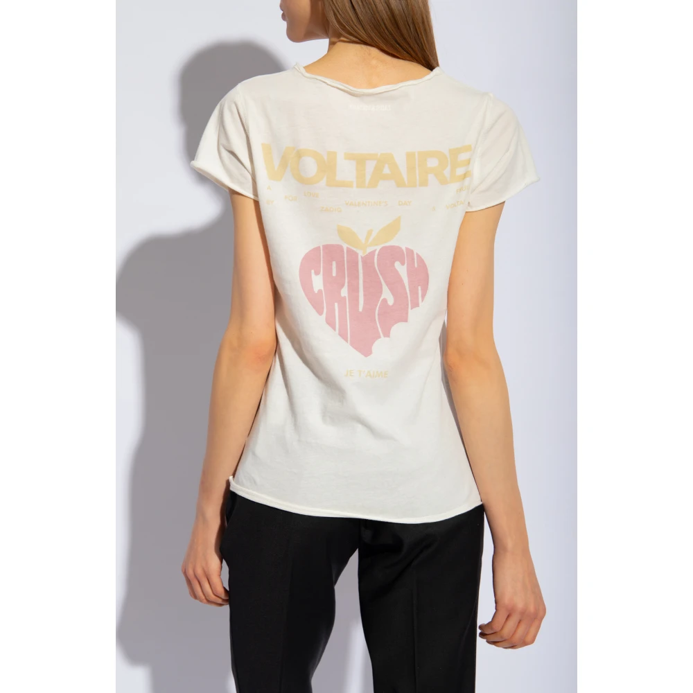 Zadig & Voltaire Tunesië bedrukt T-shirt Beige Dames