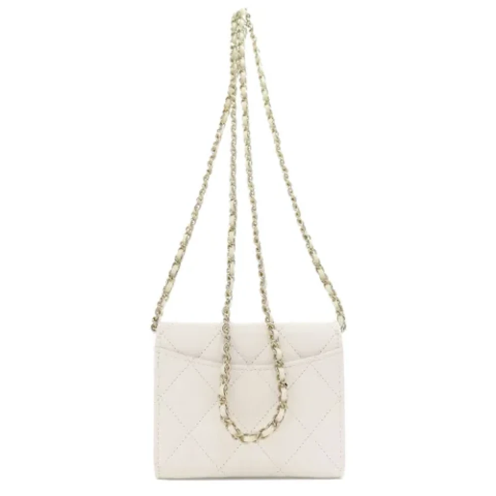 Chanel Vintage Pre-owned Leather wallets White Dames