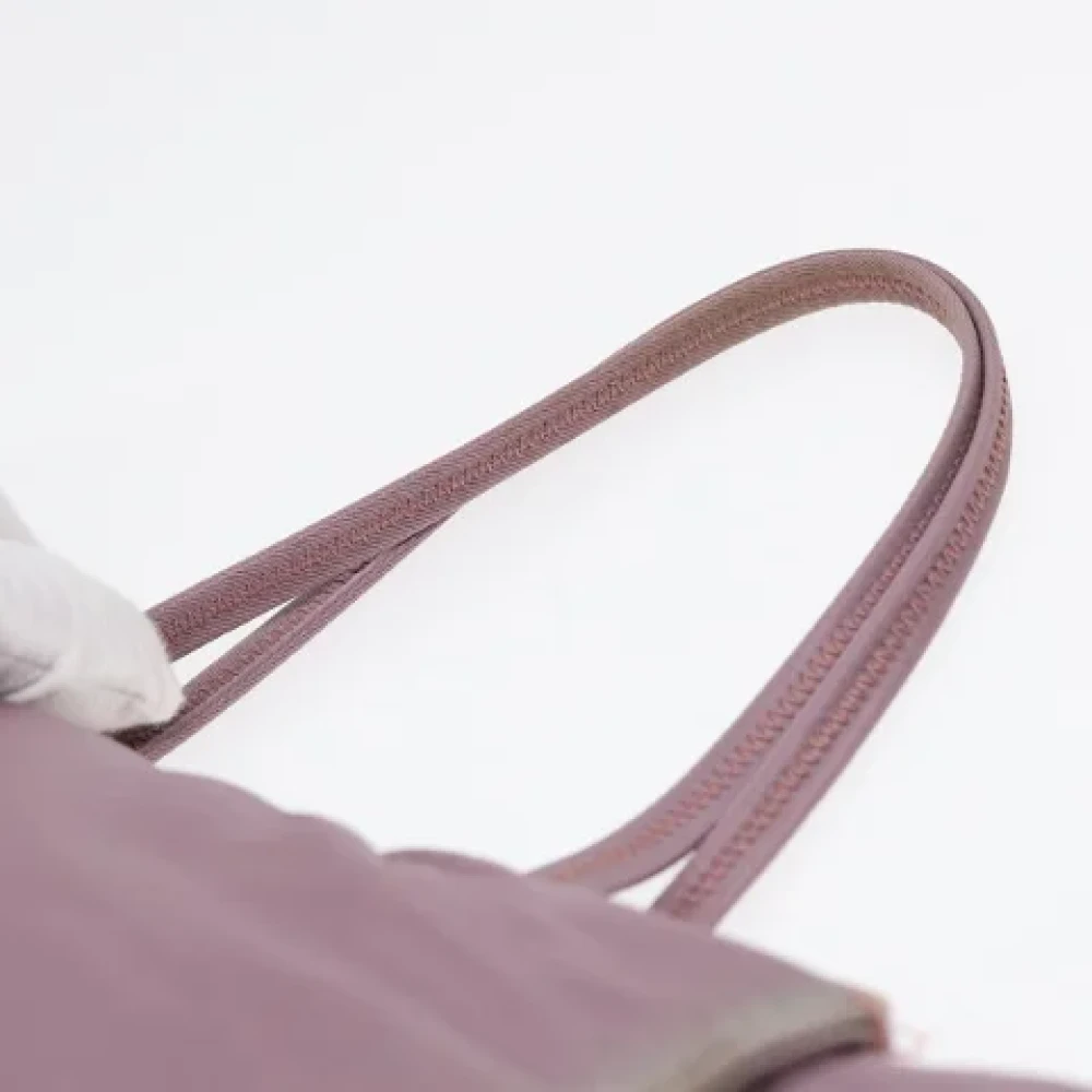Prada Vintage Pre-owned Leather handbags Purple Dames