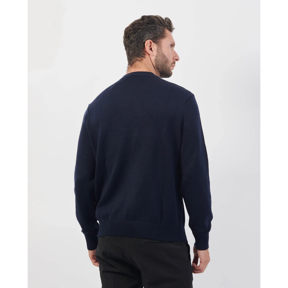 Armani Exchange Crewneck Sweater Blue Heren