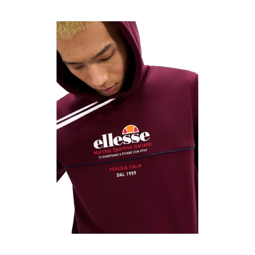 Ellesse Rode Hoodie Sweatshirt Brown Heren