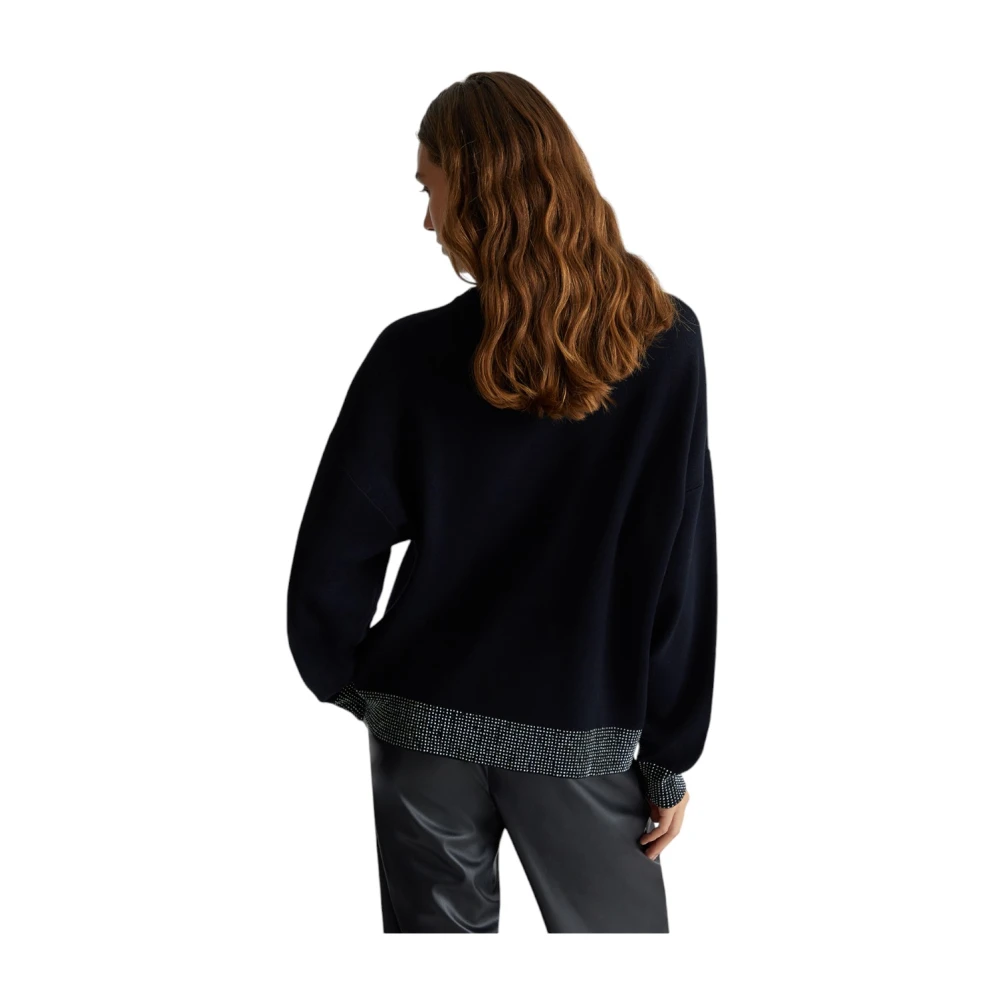 Liu Jo Stijlvolle Gebreide Top Black Dames