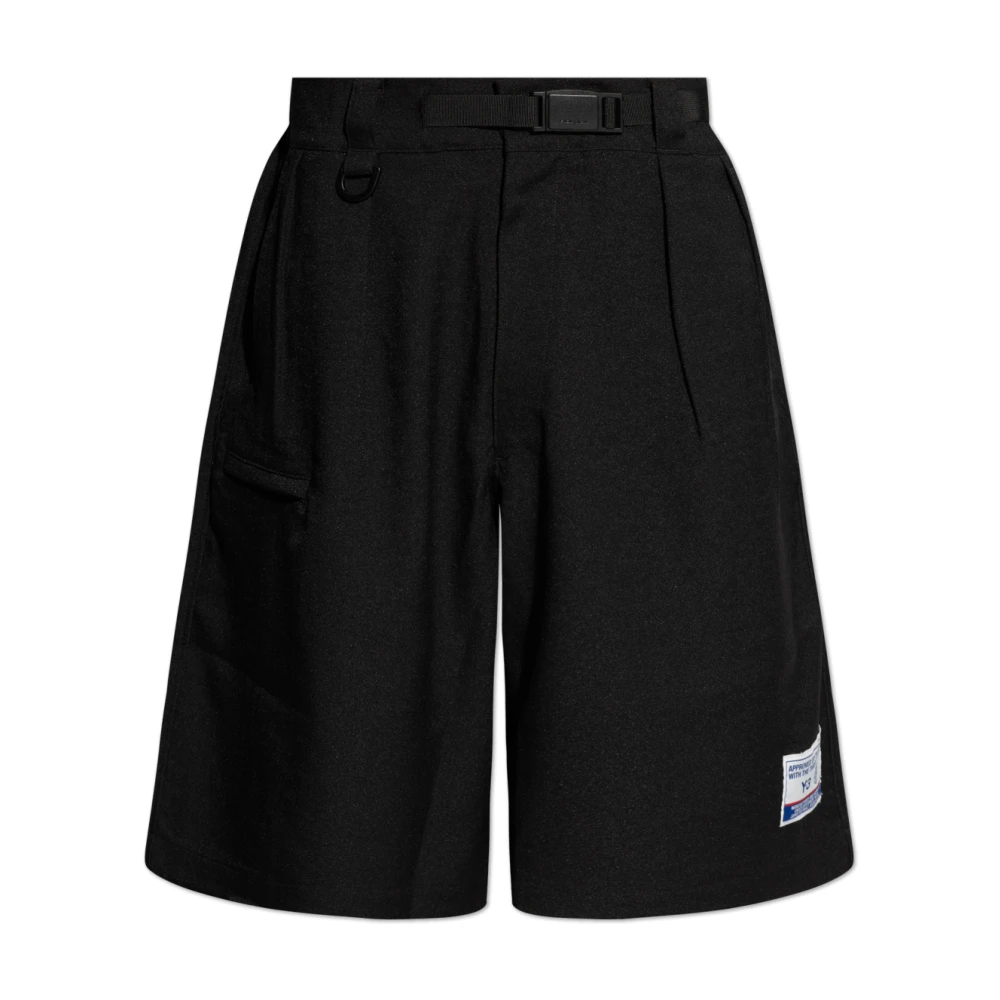 Y-3 Shorts met logo Black Heren