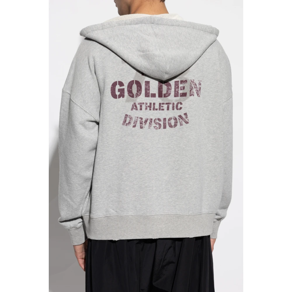 Golden Goose Sweatshirt met logo Gray Heren